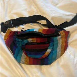 Colorful Striped Fanny Pack Unisex